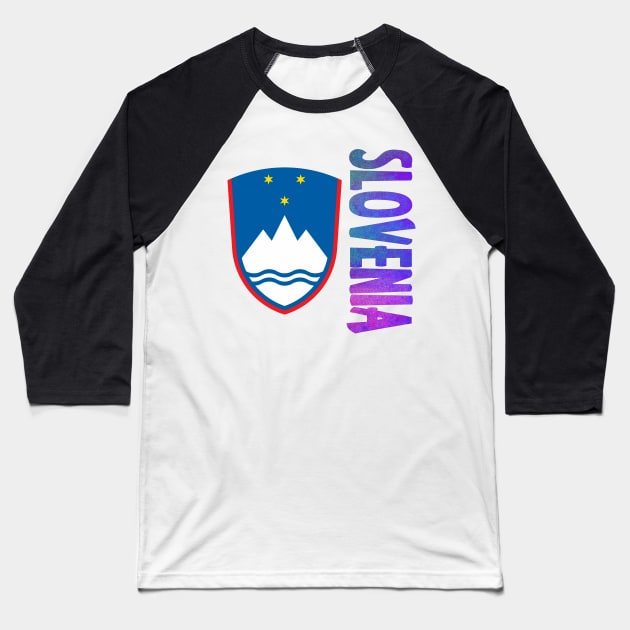 Slovenia Coat of Arms Design Baseball T-Shirt by Naves